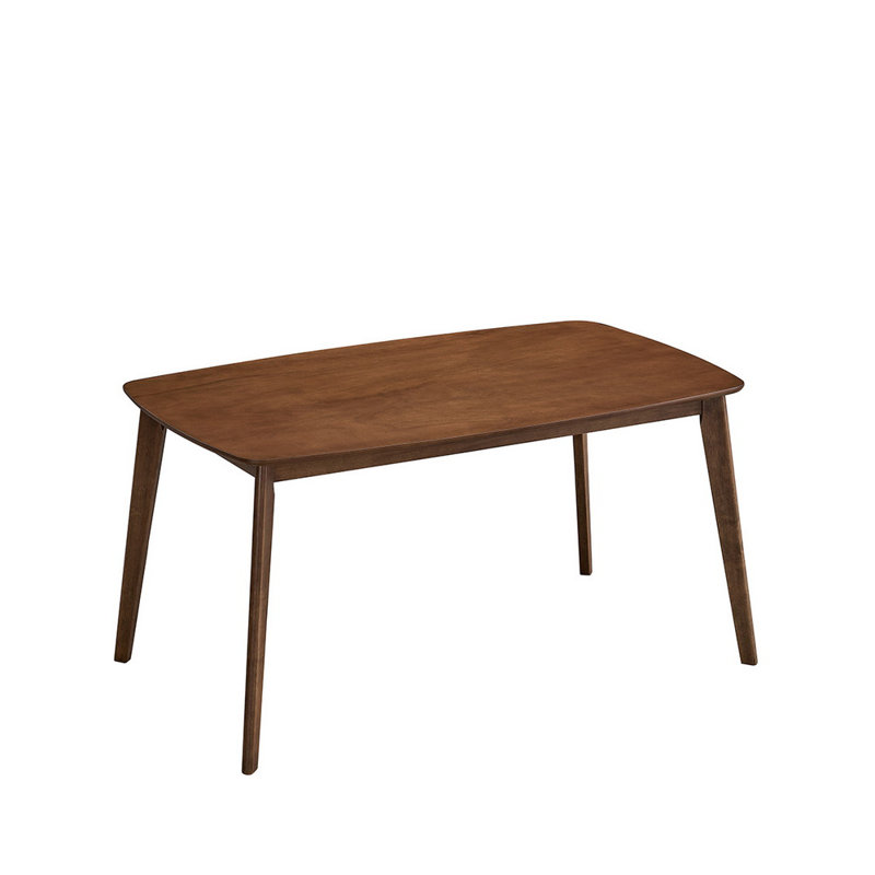  Table de salle à manger rectangulaire en bois, couleur noyer