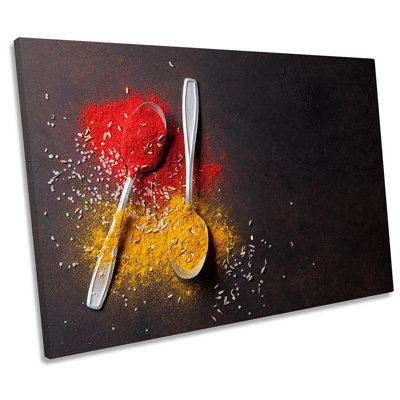 Spices Hot Herbs Kitchen - Wrapped Canvas Print