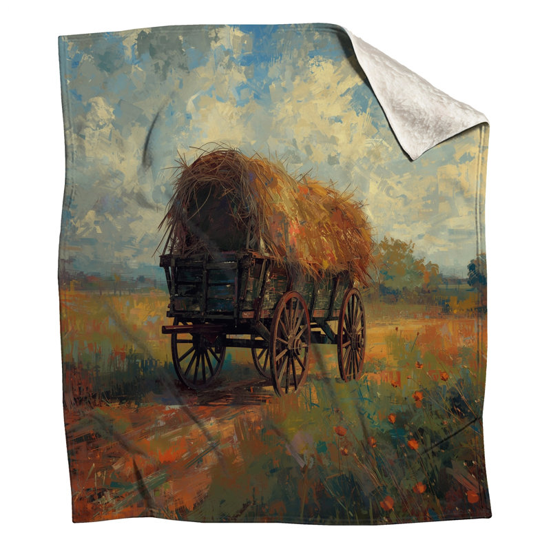 Couvertures Hay Wagon, 60in W x 80in H