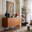 Buffet en bois massif brun-375728152