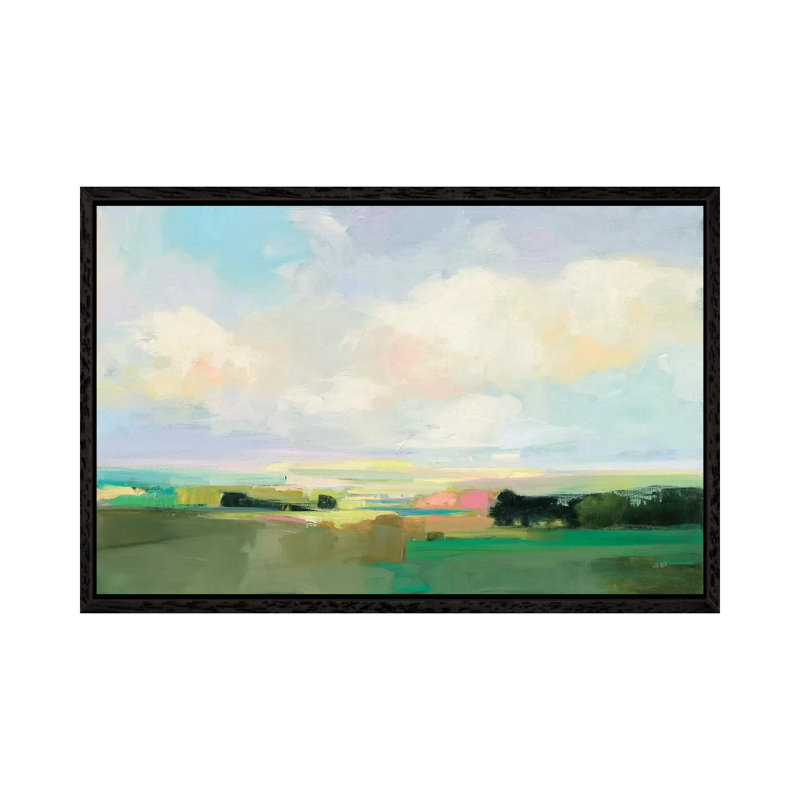 Summer Sky I by Julia Purinton - Print on Canvas, Black Framed, 66.04cm H x 101.6cm W x 3.81cm D