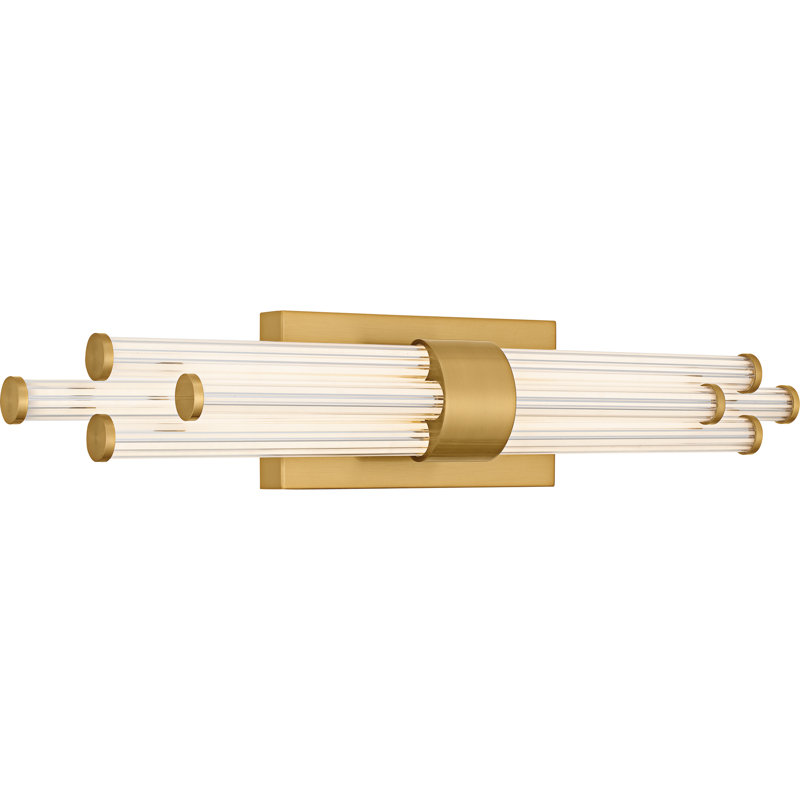 Alarcon Integrated LED   Bath Light With CCT Switch, Brushed Gold