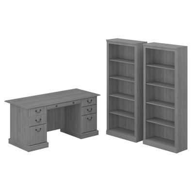 Raker 3 Piece Executive Desk Office Set