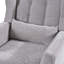 Fauteuil ergonomique en chenille de couleur grise avec pieds en bois massif pour un espace de vie confortable et confortable-1554535663