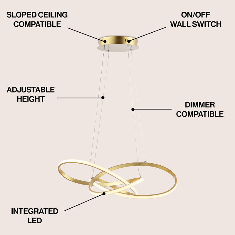 Cales Dimmable LED Geometric Chandelier