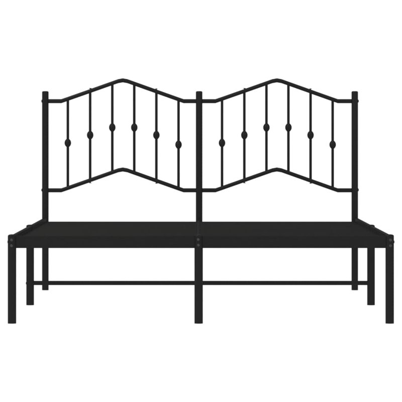 Affton Metal Bed, Black, Kingsize (5')