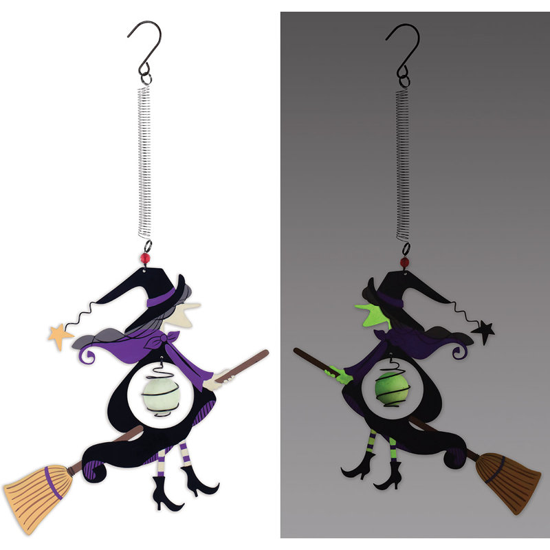 Figurine suspendue Glow In The Dark Witch Bouncy