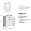 Ensemble de meuble-lavabo simple 35,8 po avec miroir et lavabo