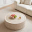 Table ronde ronde avec plateau en faux marbre, conception moderne entièrement assemblée pour le salon ou l'espace de bureau.