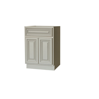 Base de meuble-lavabo sur pied simple l 24 po prêt à assembler