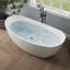 Baignoire autoportante en acrylique 66 po