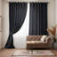 Pittsboro Crushed Velvet Eyelet Windows Panel Curtains-844552166-844552191
