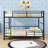 Metal Bunk Bed With Easy Convertibility And Ladder-1340025978-1340025979
