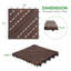 Garniture de coin intérieure en bois à emboîtement de terrasse en bois brun L 12 po x l 12 po