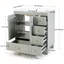 Meuble-lavabo bleu gris 30 po avec lavabo en céramique, tiroirs à fermeture en douceur et rangement multi-organisateur pour une utilisation efficace de l'espace-119306875