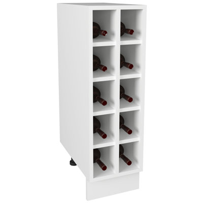 Aliyaha 10 Bottle Wine Bottle Rack White