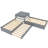 L-Shaped 2 Drawers Twin Size Platform Beds With Twin Size Trundle-1266230700