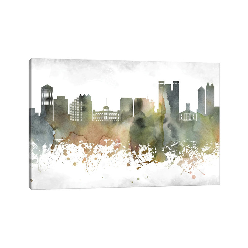 Honolulu Skyline by WallDecorAddict - Wrapped Canvas Print, 152.5 cm H x 101.5 cm W