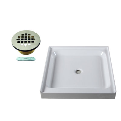 Base de douche simple l 36 po x P 36 po