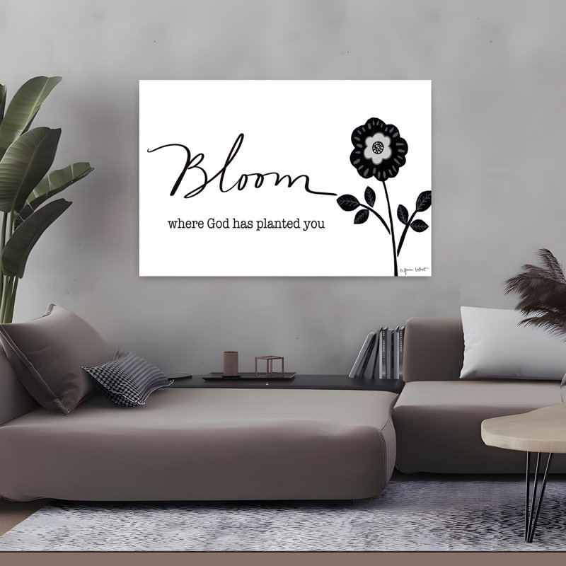 Art floral contemporain Bloom, H 48 po x l 32 po