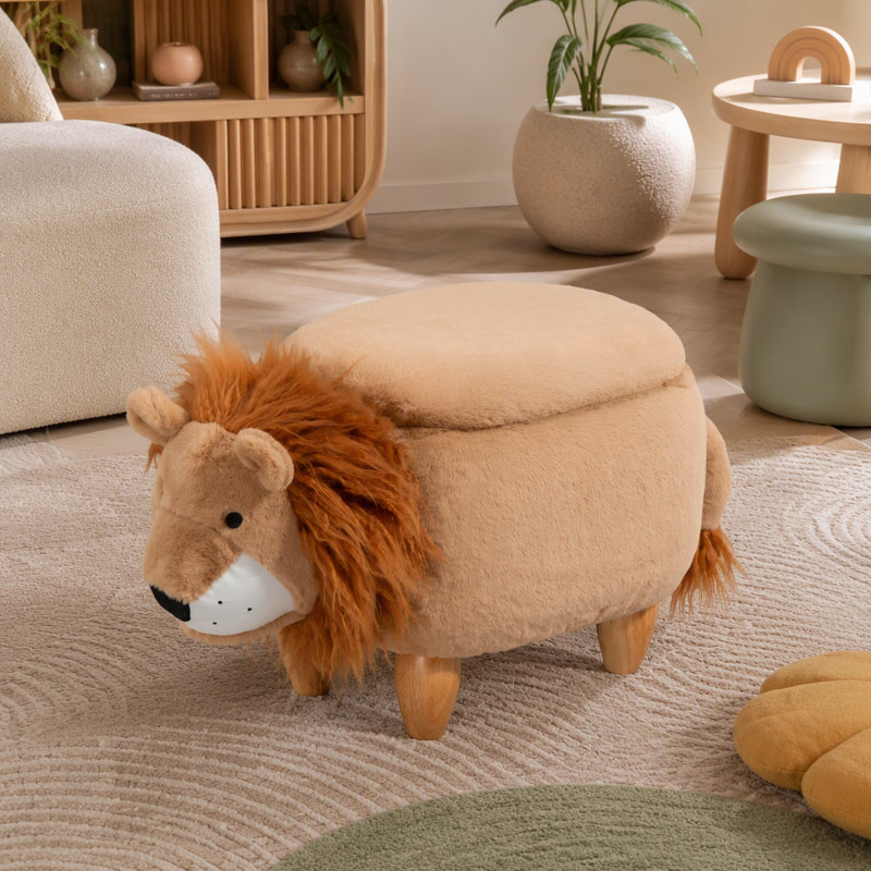 Repose-pieds avec rangement caché Luke the Lion