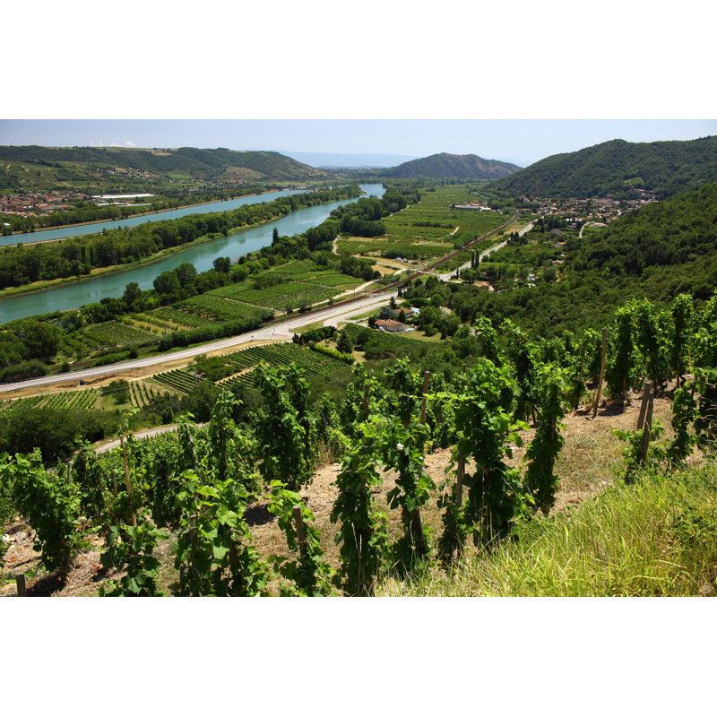 Rhone Valley France by Happytrip - Wrapped Canvas Print, 20cm H x 30cm W