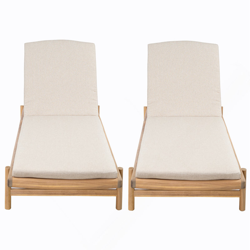 Chaise longue avec coussin Mallacia