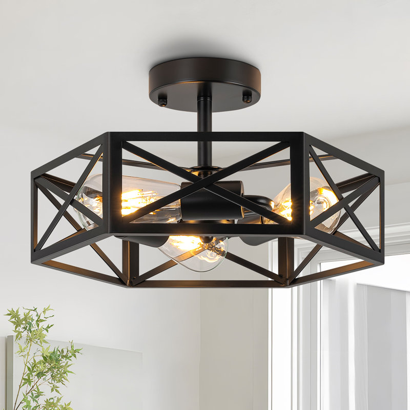 Plafonnier semi-encastré à 3 lumières Lepe