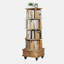 Bibliothèque rotative à 5 niveaux, bibliothèque pivotante à 360 ° avec roulettes, tour de bibliothèque rotative-159219172