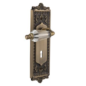 Nostalgic Warehouse Crystal Parlor Interior Mortise Door Lever with Egg ...