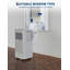 Climatiseur portatif 10000 BTU 3-en-1 climatiseur portatif avec télécommande et ensemble de fenêtre refroidissant jusqu'à 420 pieds carrés pour la maison / bureau / dortoir gris