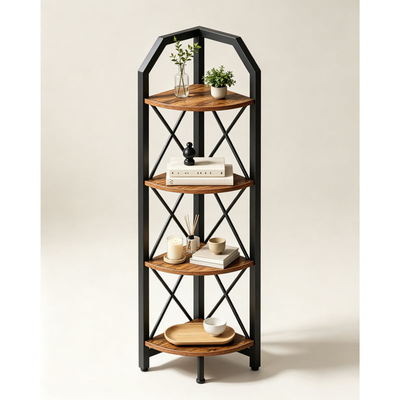 121 cm H x 30 cm W Corner Bookcase