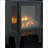 Indoor Fireplace Stove - Electric, 17in 3D Flame, Black | Freestanding | Tempered Glass+Sheet Metal