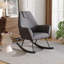 Frosted Velvet Rocking Chair