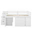 Lit mezzanine double avec bureau d'écriture rétractable et 3 tiroirs-1891810750