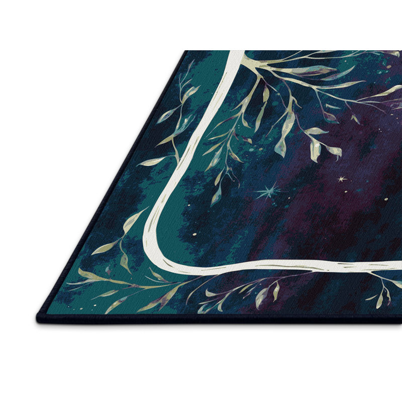 Cosmic Bloom Rug, Rectangle 6' x 9'