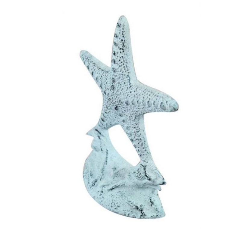 Starfish Iron Weighted Floor Stop, Dark Blue
