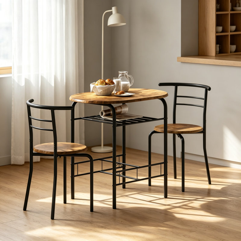 Dining Set, Rustic Brown