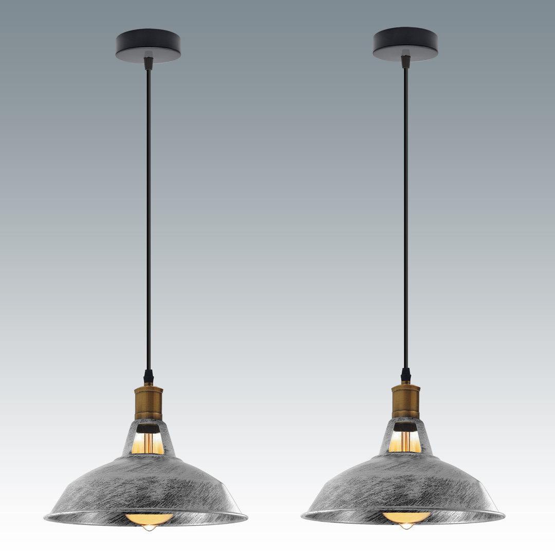 FadimiKoo Pendelleuchten-Set, 2 Stück, Vintage-Edison-Hängeleuchte Mit Schalter, 3,6 M Kabel, UL-zertifiziert