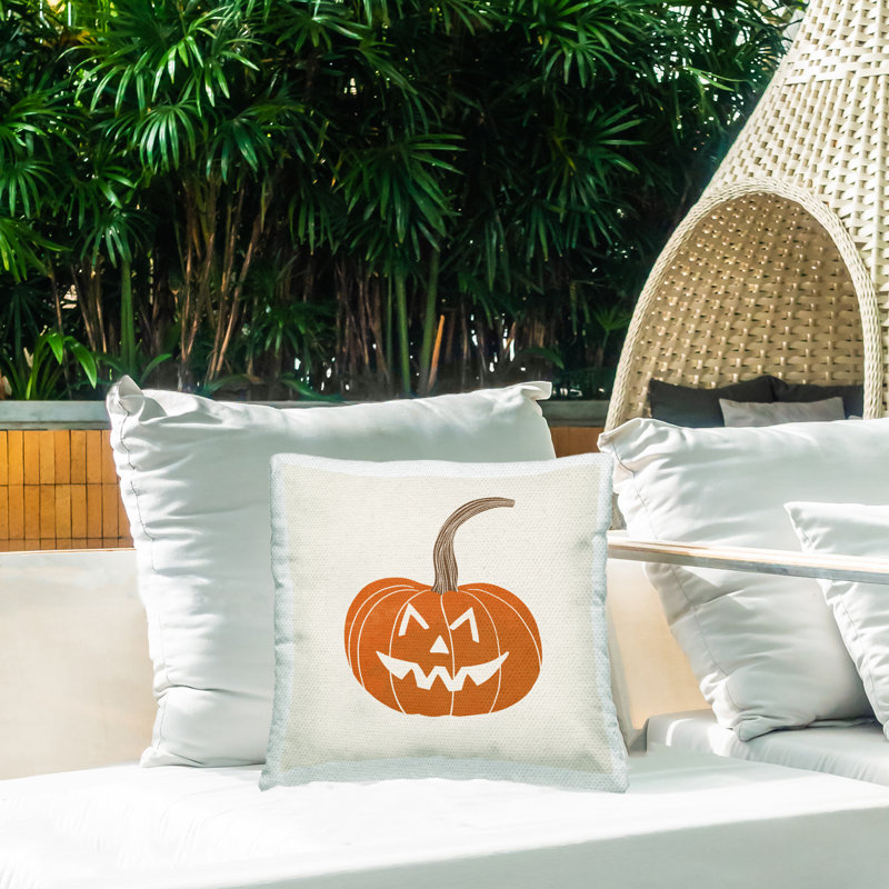 Coussin souriant Jack-o-Lantern