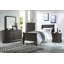 Table de chevet 2 tiroirs gris foncé