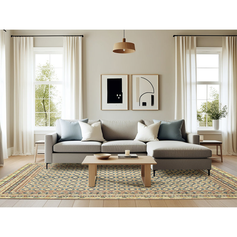 Tapis abstrait moderne 2616, Rectangle 6 pi x 9 pi