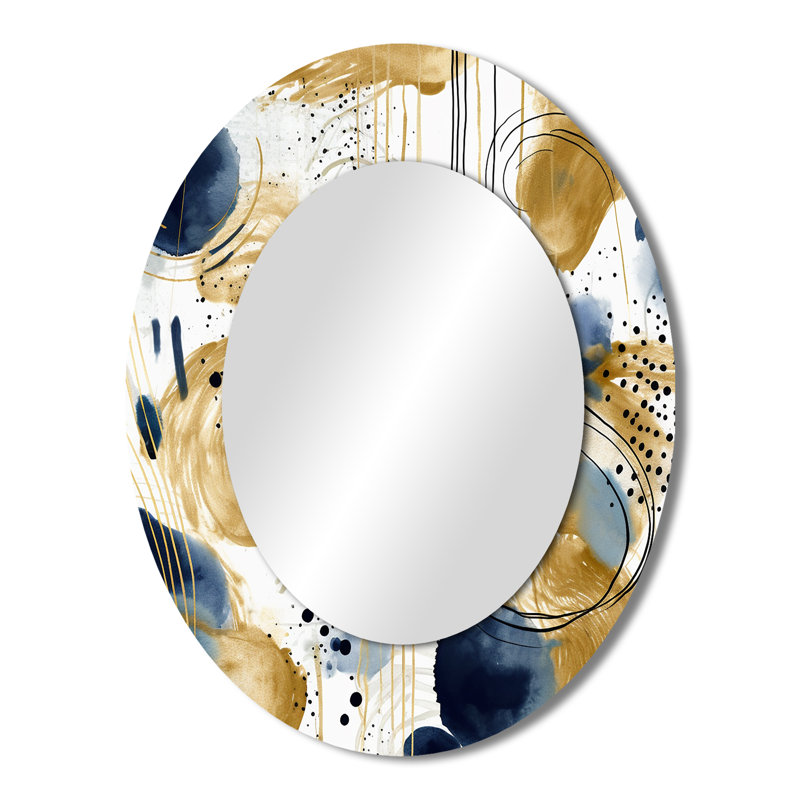 Louca - Abstract Metal Mirror, 43" x 33"