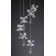 6 - Light Polished Chrome LED Cluster Pendant