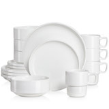16 Piece Stoneware Dinnerware Set - Service for 4