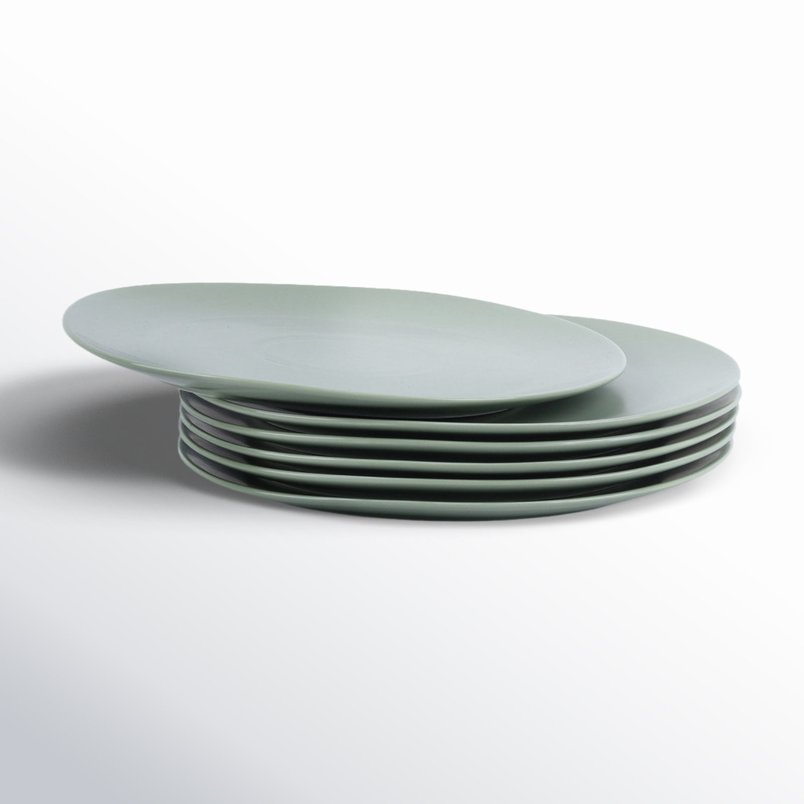 Delilah 11" Porcelain Dinner Plate, Honeydew