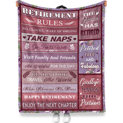 Cadeau de retraite pour femme, meilleurs cadeaux de retraite pour femmes 2026, couverture de retraite 30 "x 40"