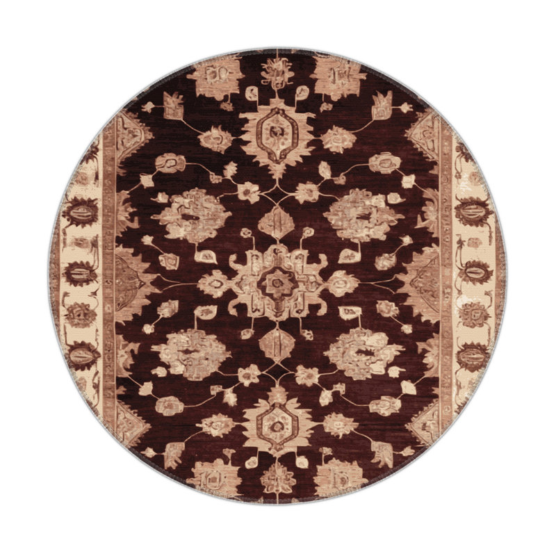 Overdyed Brown Indoor and Outdoor Area Rug, Rectangle 3' x 5'