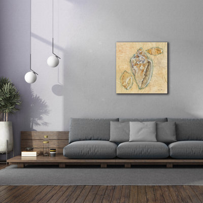 Art mural en toile Shells 4 pi par Cheri Blum, 37 po x 37 po