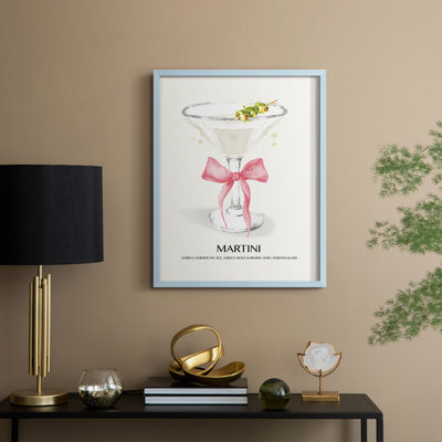 Reproduction encadrée Martini Bow - bois massif